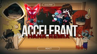 LN amp FNF React  FNF Hank Accelerant Remix  FNF Mod [upl. by Nwahsir]