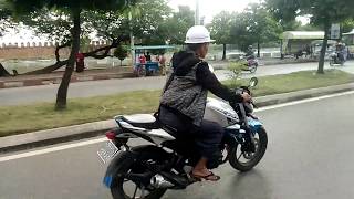 Riding a Motorcycle Around Mandalay  မန္တလေ [upl. by Ahsayn]