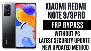 Redmi note 99pro Frp Bypass Without PC Latest security update 2024 [upl. by Hilaire]