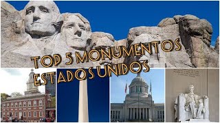 TOP 5 MONUMENTOS DE ESTADOS UNIDOS [upl. by Marquet829]