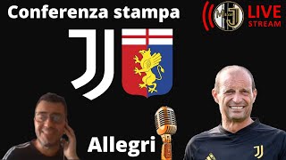 JUVENTUS  GENOA  Conferenza stampa di Max Allegri 🔴 LIVE REACTION [upl. by Leanor]