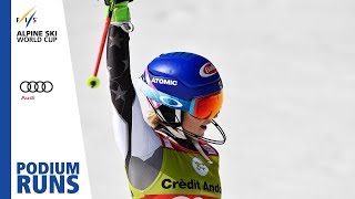 Mikaela Shiffrin  Ladies Slalom  Soldeu  Finals  1st place  FIS Alpine [upl. by Shepley]