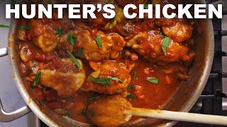 Chicken chasseur Frenchy chicken stew with tomatoes and butter [upl. by Earleen]