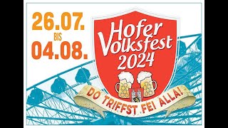 Hofer Volksfest  Umzug 2024 [upl. by Tezzil]