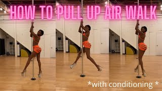 Learn how to PULL UP AIR WALKGLIDE  Pole Dancing [upl. by Niarfe]