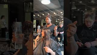 Cosmetology school practice consultation hairstylist naturalhair beautyschoolstudent lucyseitz [upl. by Nitsrik163]