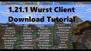 How to get 1211 Hacked Client Wurst for Minecraft 2024 [upl. by Adnerak]