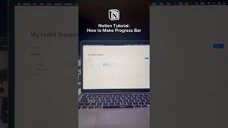 How to Create a Progress Bar in Notion EASY notion notiontutorial [upl. by Frasier]