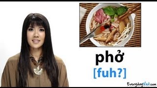 Learn Vietnamese Lesson 15 Vietnamese Food How To Pronounce Pho Banh Mi amp More [upl. by Sucramrej]