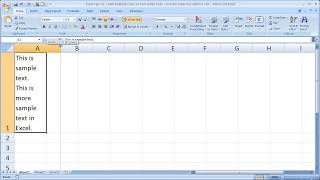 Excel Tips 31  Add Multiple Lines to Text within Cells  Use the Enter key within a cell [upl. by Miner60]