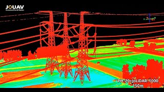 JOUAV VTOL Drones  LiDAR Technology in Power Lines Inspection [upl. by Wachter46]