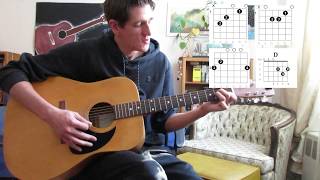 How to play Water Fountain on Guitar Alec Benjamin Acoustic Tutorial [upl. by Doralin]