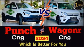 Wagon r Cng Vs Punch Cng 2024 Which is better 🤔 In 7 lakh [upl. by Granthem269]