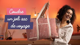 Tuto  coudre un joli sac de voyage [upl. by Vahe]