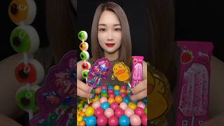 ASMR ‎AsmrWD 신기한물먹방 candy eat lips 물먹방아이스크림 408 [upl. by Oremo]