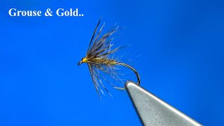 Tying a Grouse amp Gold Soft Hackle Wet Fly with Davie McPhai [upl. by Norraj]