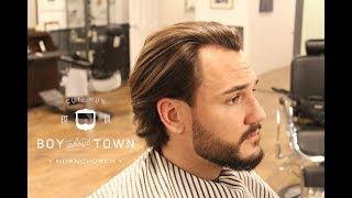 MENS LONG HAIR TUTORIAL  HD  step by step  how to style long hair [upl. by Dulcle]