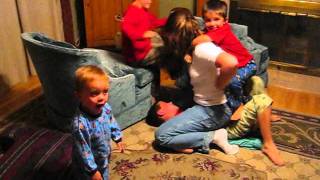 Tickle Wars Mom vs Boys [upl. by Moria]