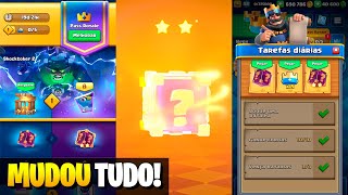 MUDOU o PASS ROYALE NOVOS CUBOS da SORTE e NOVAS TAREFAS DIÁRIAS no CLASH ROYALE [upl. by Klatt]