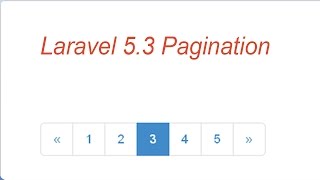 laravel 53 pagination with bootstrap [upl. by Jarvis300]