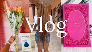 Vlog New hair amp flowers  Perspirex rollon review  Worship amp Praise South African YouTuber [upl. by Malcah536]