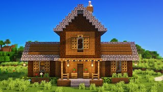 Minecraft Spruce House Tutorial  How to Build a Spruce House in Minecraft [upl. by Noma820]