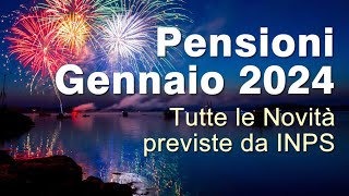 Pensioni Gennaio 2024 tutte le Novità Inps [upl. by Annahsohs801]