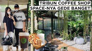 COFFEE SHOP JAKARTA DENGAN TAMAN DAN TRIBUN YANG LUAS BANGET 🌱 Tanatap Coffee Ampera [upl. by Octavla]