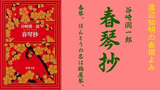 朗読を表現に谷崎潤一郎「春琴抄前編」渡辺知明 [upl. by Obellia]