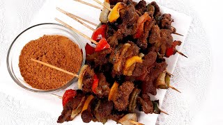 HOW TO MAKE HOT GIZZARD SUYA  SPICY NIGERIAN SUYA RECIPE [upl. by Qidas]