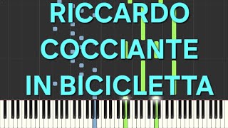 riccardo cocciantein biciclettarallentatoslowpiano facile easy tutorial [upl. by Yrocal333]