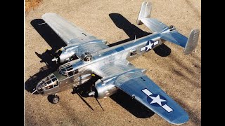 B25 Mitchell P38 Lightning Metal Models Truly ScratchBuilt [upl. by Yniffit]