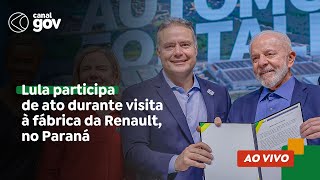 Ato por ocasião da visita do Presidente da Lula à fábrica da Renault [upl. by Navert]