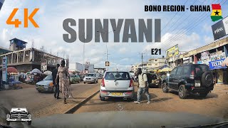 Sunyani Day Drive E21 from Town Centre to Airport Residential Area Bono Region Ghana 4K [upl. by Koser]