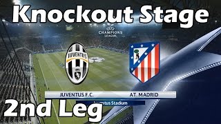 PES 2016 Champions League with Juventus  8 Juventus vs Atletico Madrid [upl. by Fish]