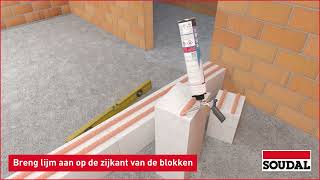 Soudabond Easy adhesive foam  blokken en isolatieplaten verlijmen [upl. by Marje]