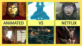 Difference Between Avatar The Last Airbender Animation vs Netflix Live Action [upl. by Drucy323]