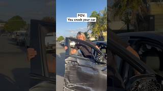 The default setting heckle car accident carcrash crash funny skit joke aussie bogan [upl. by Convery]