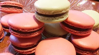 MacaronsMetoda Frensh cu Crema Ganache de ciocolataHow to make best French MacaronsFrench Mering [upl. by Nata]