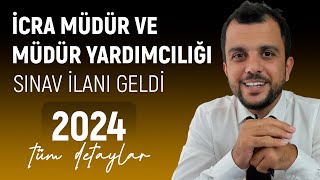 İcra Müdür ve Müdür Yardımcılığı Sınav Duyurusu  BAŞVURU KOŞULLARI  ÖNEMLİ icra hukuk adalet [upl. by Zobkiw]