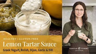 EASY Healthy Greek Yogurt Tartar Sauce Recipe for Fish [upl. by Jerold]