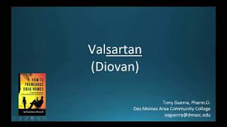 CC How to Pronounce valsartan Diovan Backbuilding Pharmacology [upl. by Whyte]