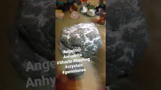 Angelite  Anhydrite Shorts healing crystals gemstones [upl. by Skcirdnek856]