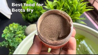 Best food for newborn betta fish fry [upl. by Eicirtap]