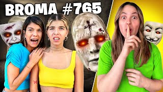 24 HORAS ESCONDIDA EN CASA DE MI AMIGA FT VALEN Y DELFI bromas de terror [upl. by Hadwin]