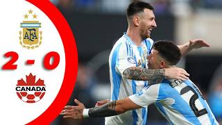 Argentina Vs Canada 2  0 Copa America 2024  Semi Final Highlights  Messis Goal [upl. by Elata]