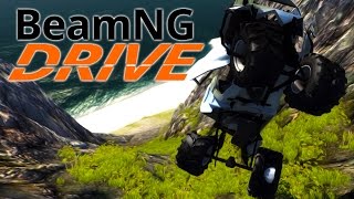 BeamNGDrive 5  DOWN THE CLIFF WE GO [upl. by Acey]