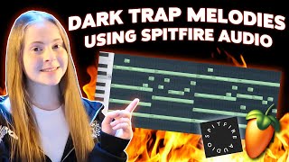 How To Make SIMPLE DARK TRAP Melodies Using Spitfire Audio [upl. by Gustafson]