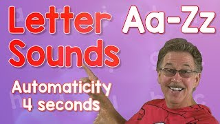 Letter Sounds Automaticity  Upper and Lower Case  4 Seconds  Jack Hartmann [upl. by Jeffries]