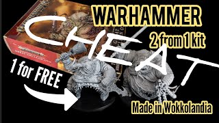 How make 2 GREAT UNCLEAN ONE from 1 kit Warhammer miniature cheat Ep 109 [upl. by Zandra936]